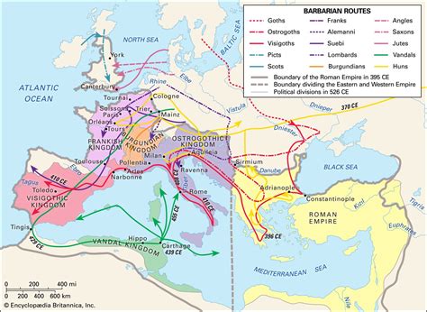 哥特人入侵羅馬帝國邊境： Barbarian Migrations and Shifting Power Dynamics in the Late Roman Empire