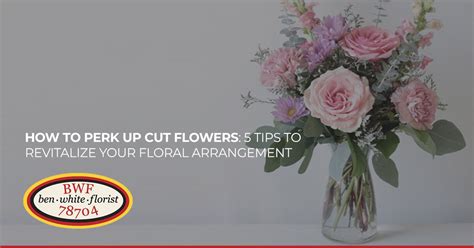 How to Perk Up Cut Flowers: A Symphony of Petals and Paradoxes